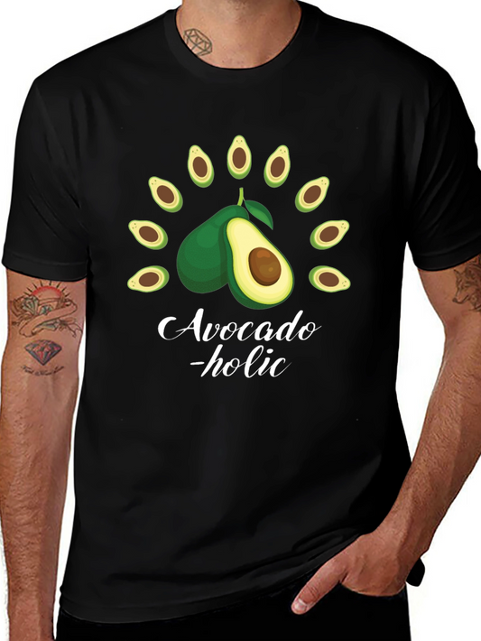 Avocado-holic Black Graphic Tee