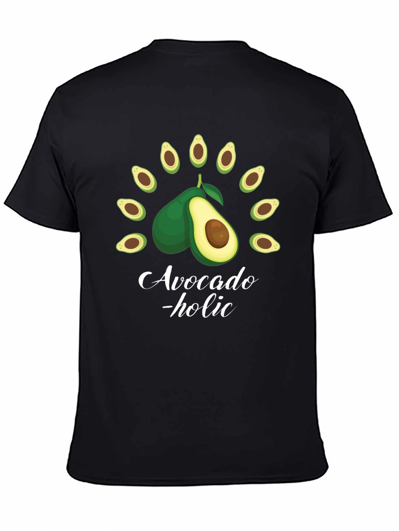 Avocado-holic Black Graphic Tee