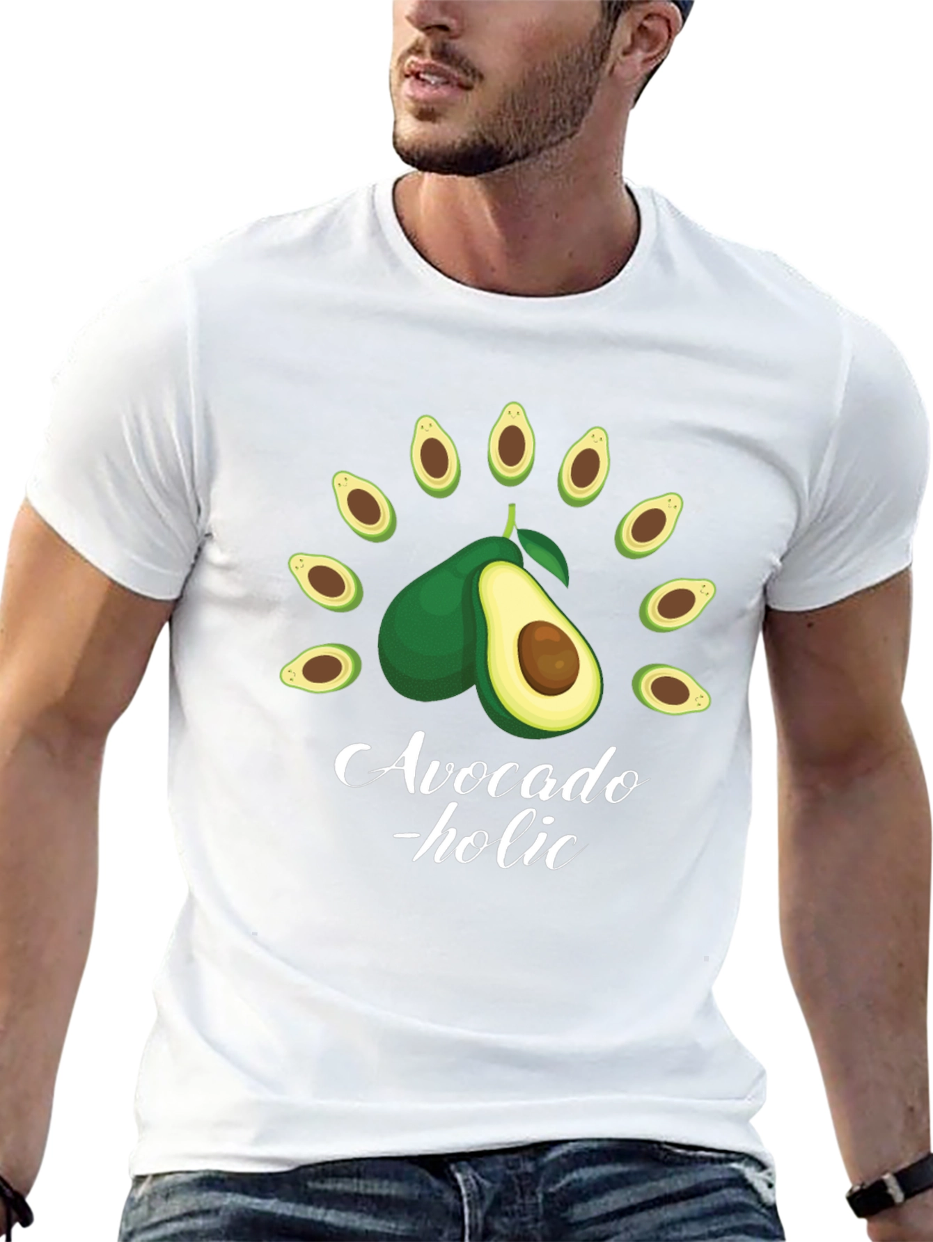 Avocado-holic Black Graphic Tee