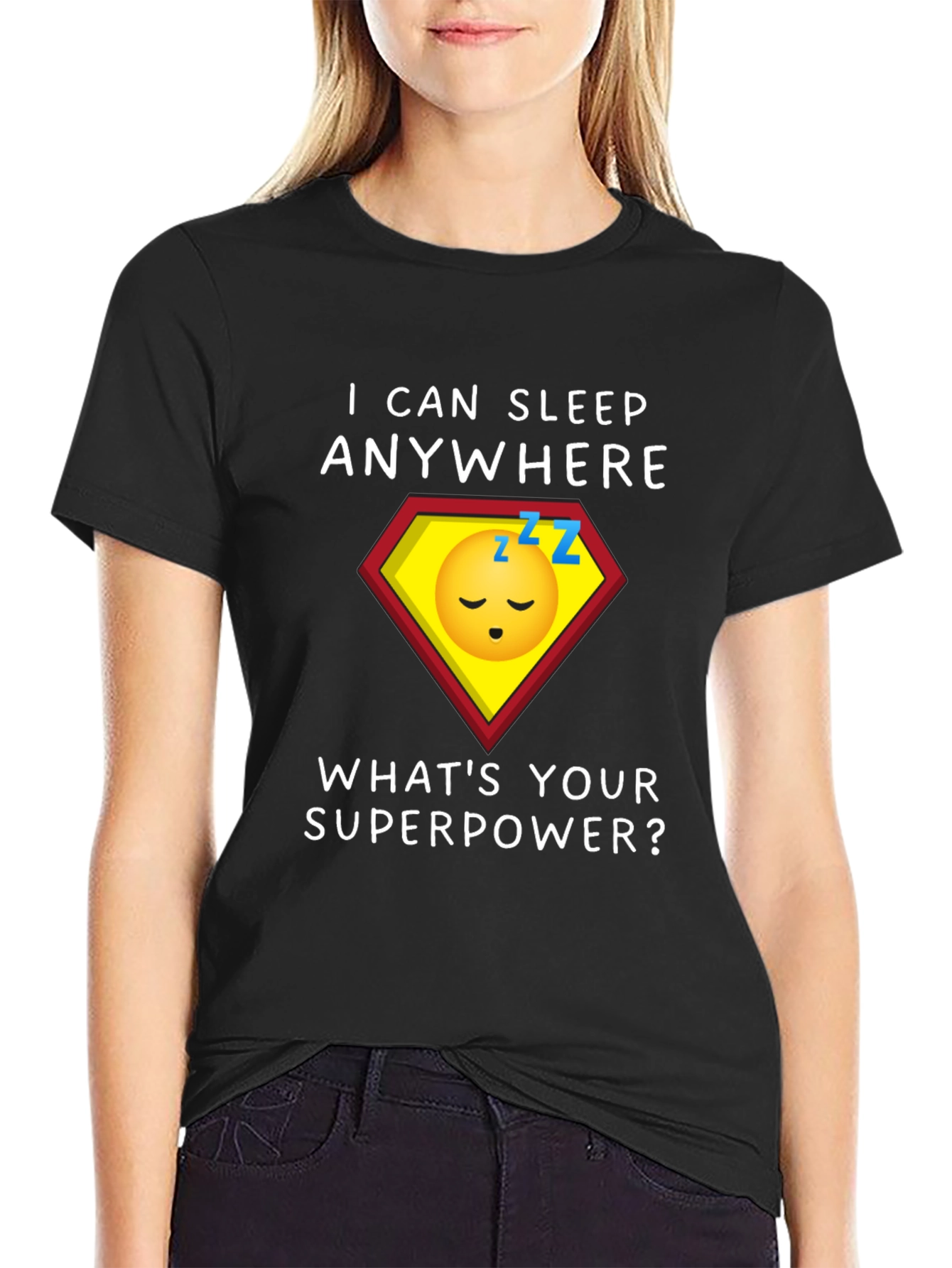 Sleep Anywhere Superpower Graphic Tee