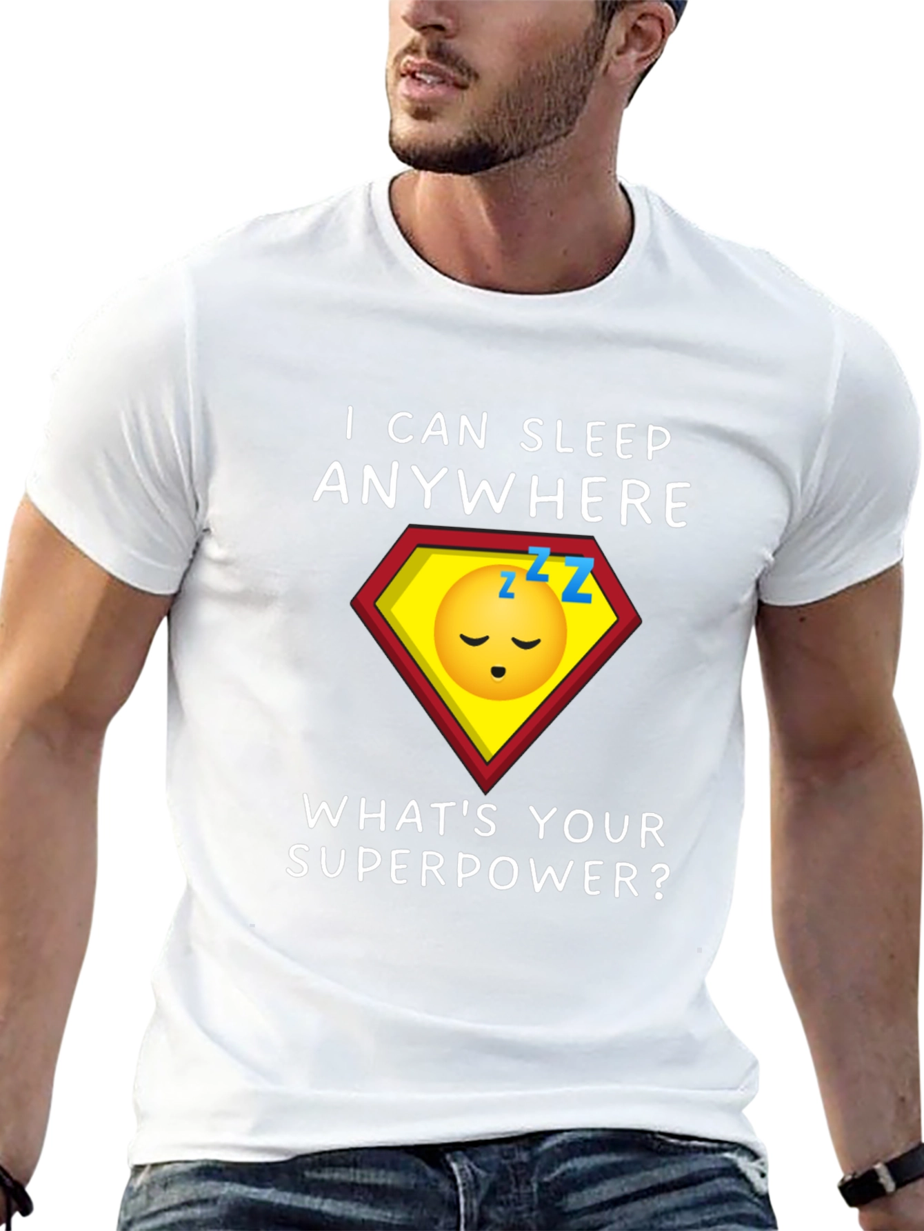 Sleep Anywhere Superpower Graphic Tee