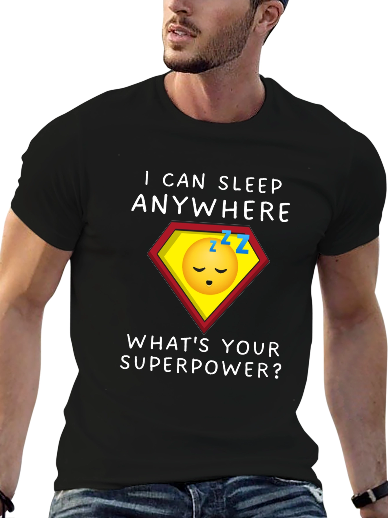 Sleep Anywhere Superpower Graphic Tee