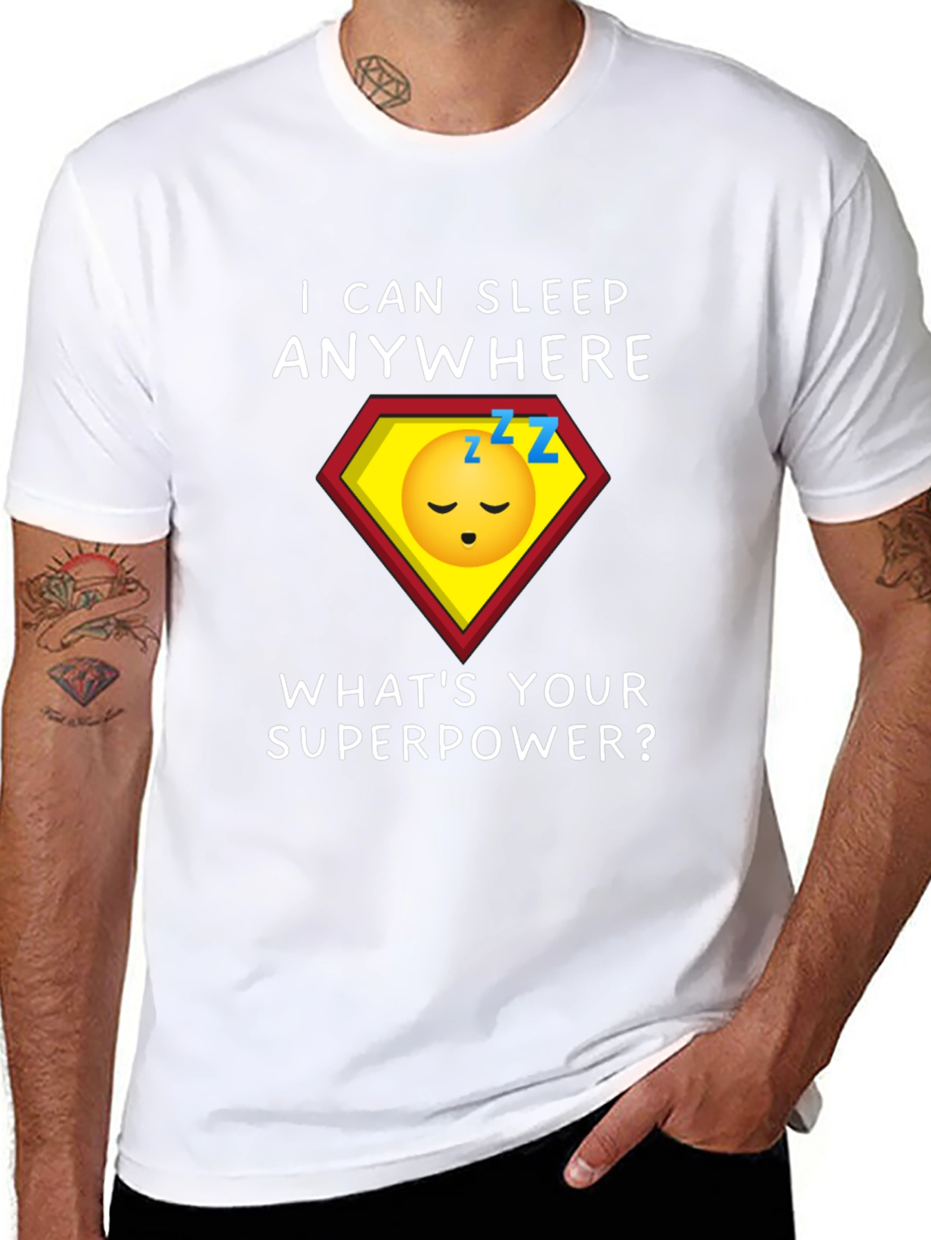 Sleep Anywhere Superpower Graphic Tee