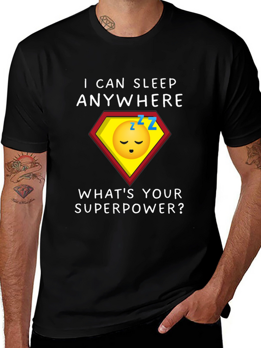 Sleep Anywhere Superpower Graphic Tee