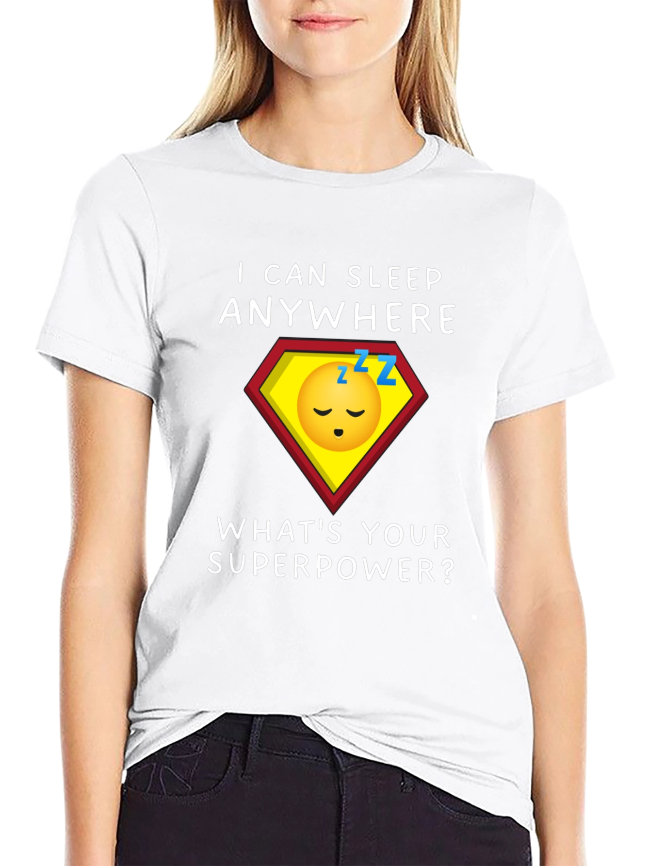 Sleep Anywhere Superpower Graphic Tee