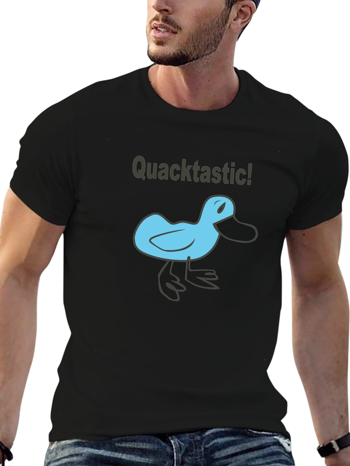 Quacktastic Duck Graphic Black T-Shirt