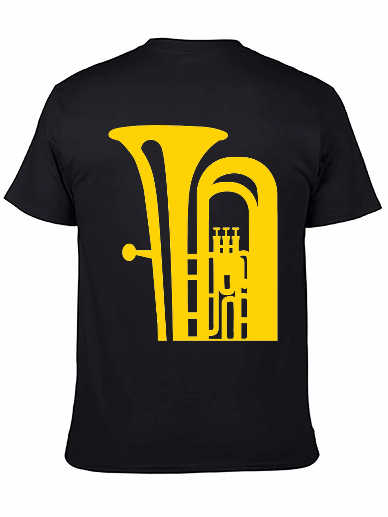 Tuba Graphic Tee - Music Lovers Black T-Shirt