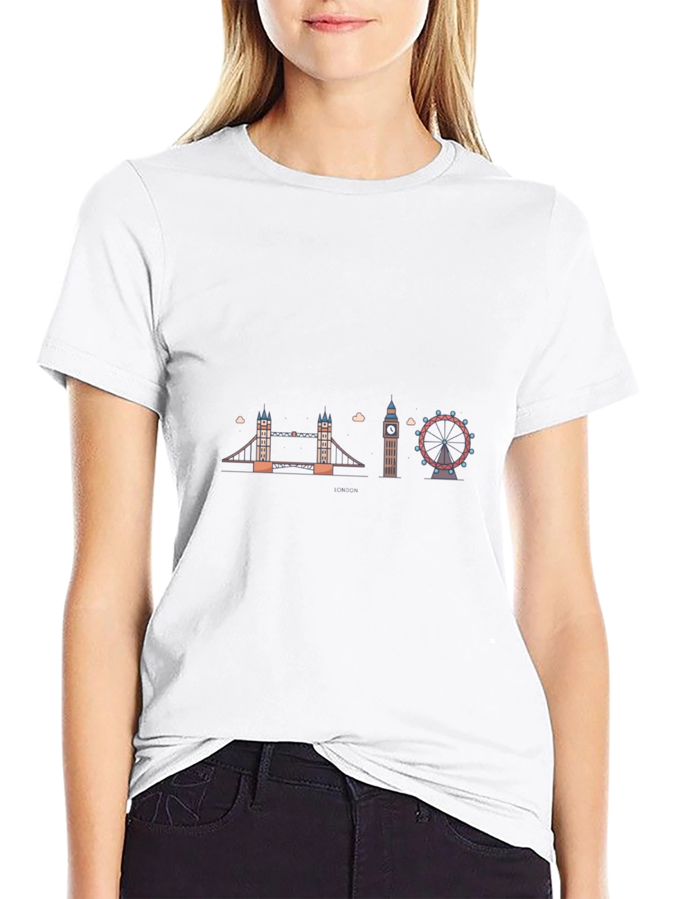 London Landmarks Graphic T-Shirt