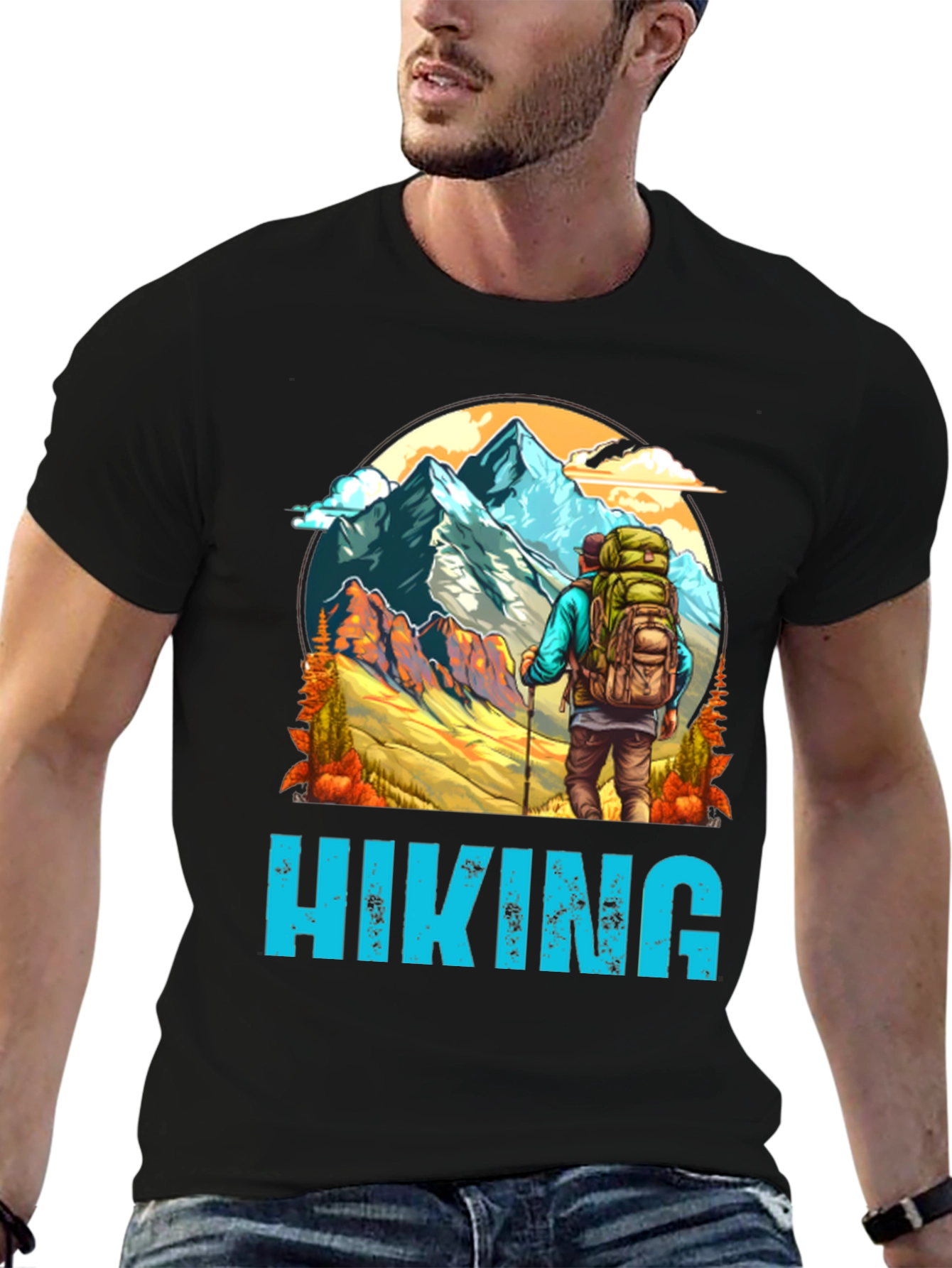 Hiking Graphic Tee - Mountain Adventure Shirt