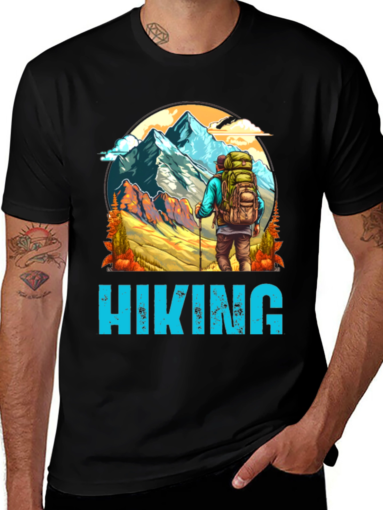 Hiking Graphic Tee - Mountain Adventure Shirt