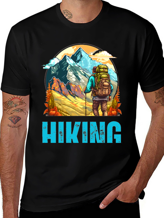 Hiking Graphic Tee - Mountain Adventure Shirt