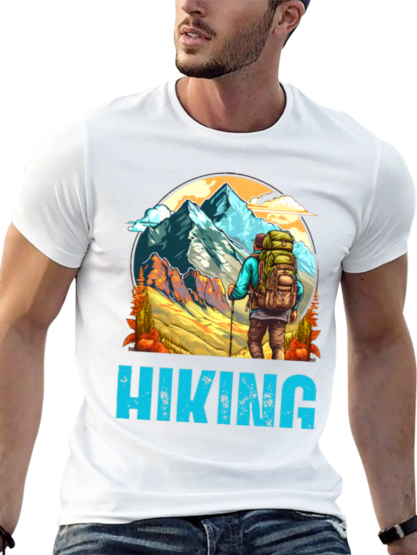 Hiking Graphic Tee - Mountain Adventure Shirt