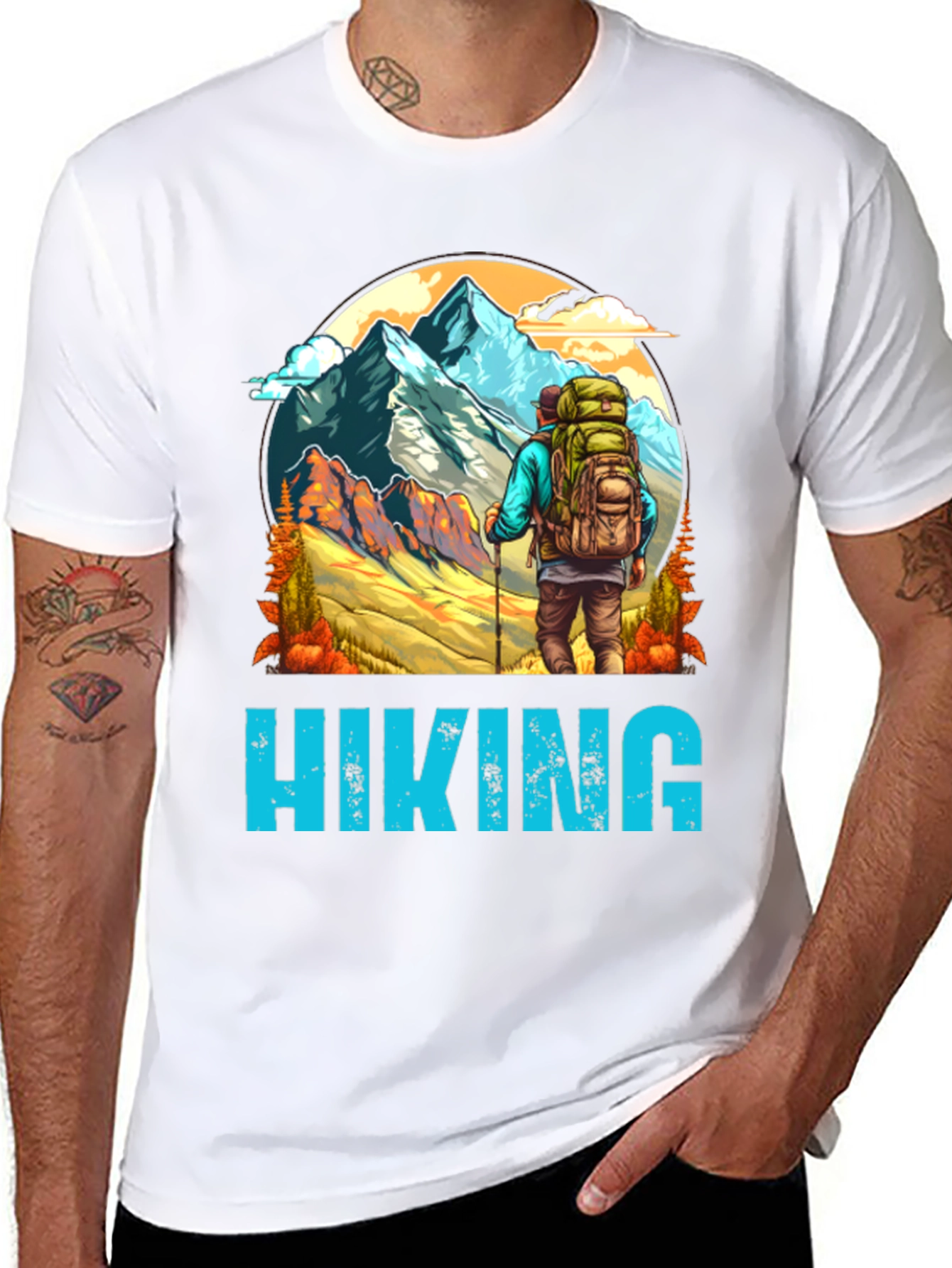 Hiking Graphic Tee - Mountain Adventure Shirt