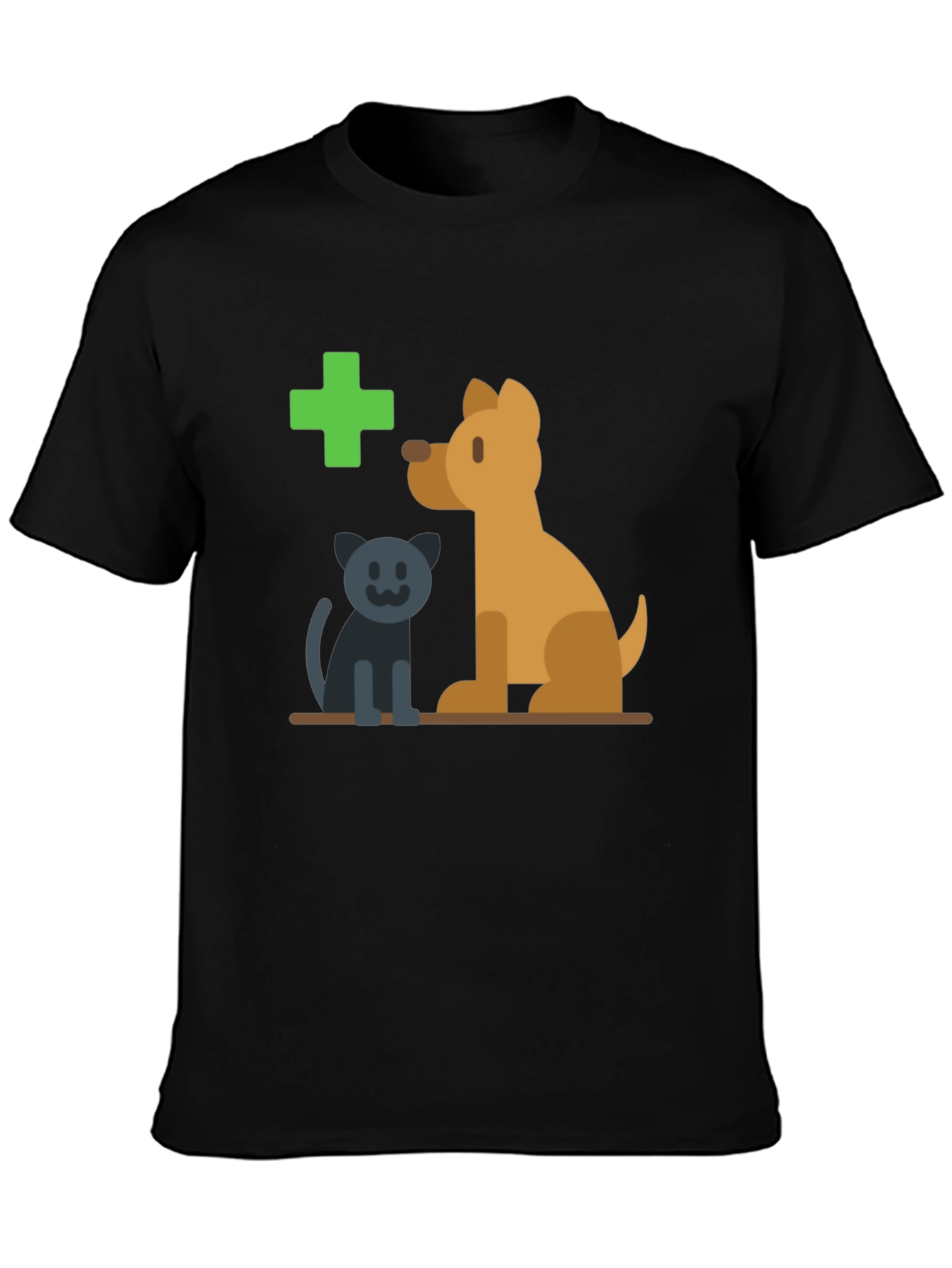 Vet Clinic Pet Graphic Tee - Black T-Shirt