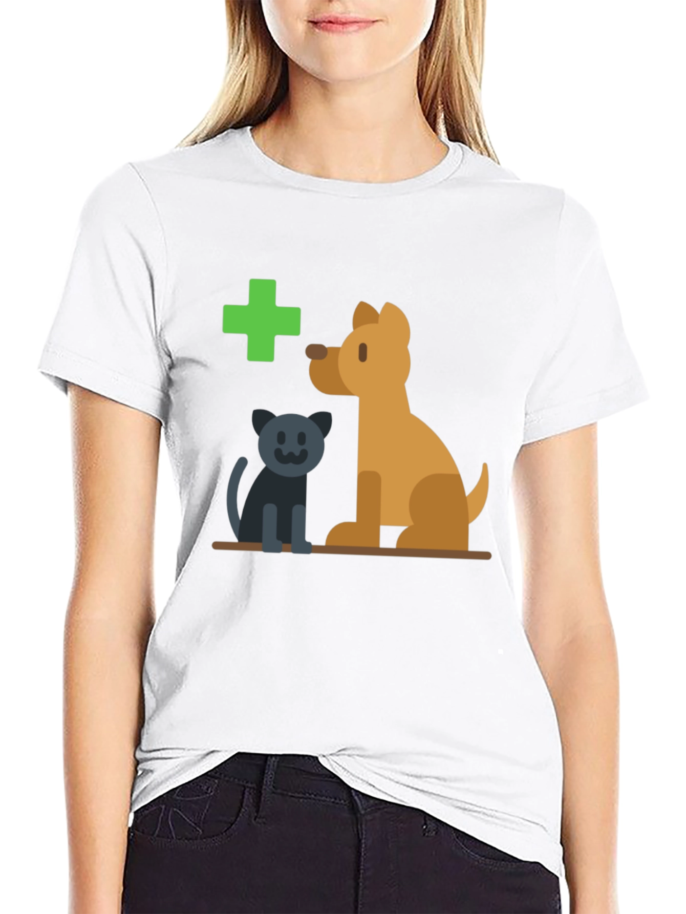 Vet Clinic Pet Graphic Tee - Black T-Shirt