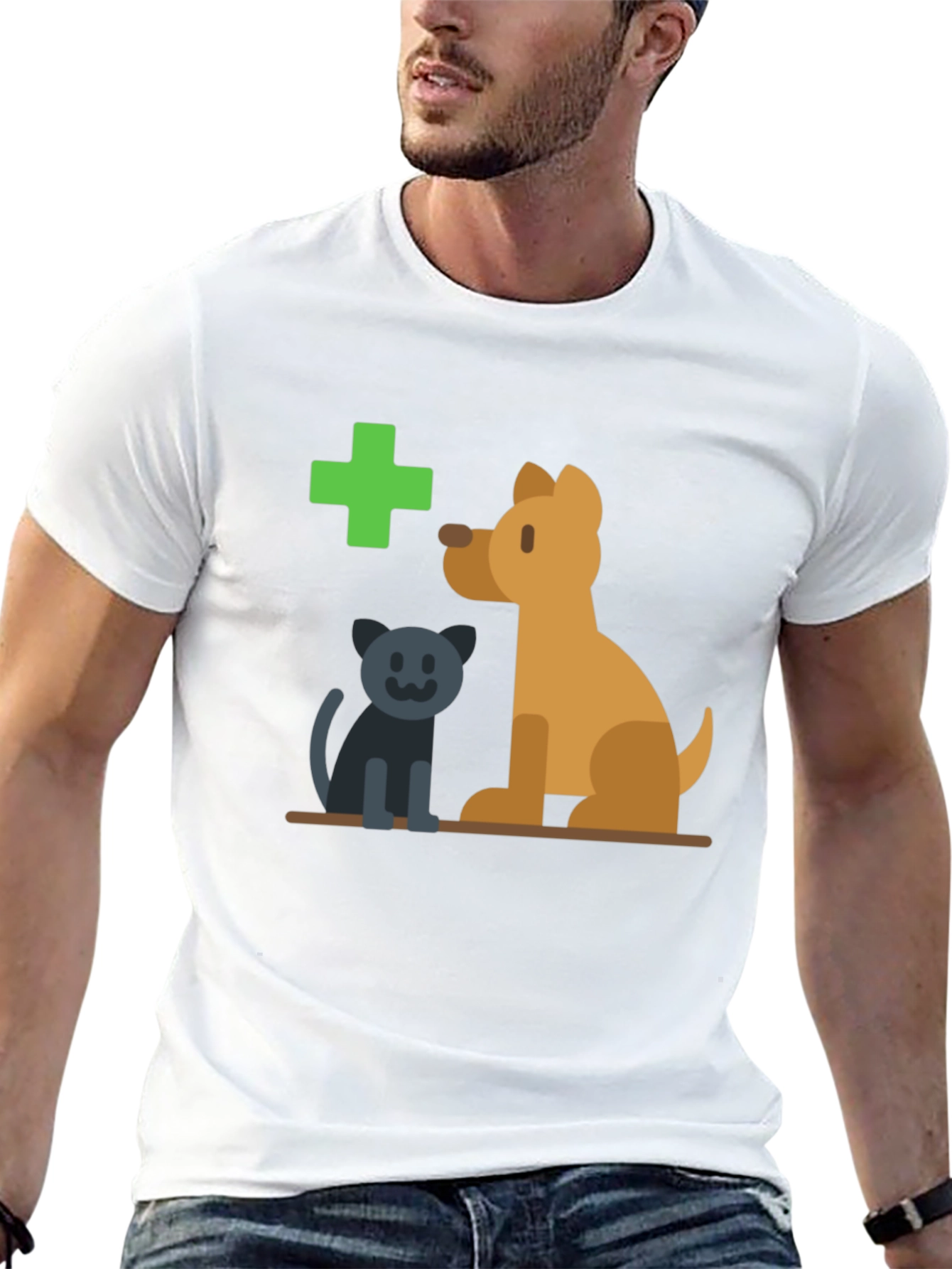 Vet Clinic Pet Graphic Tee - Black T-Shirt