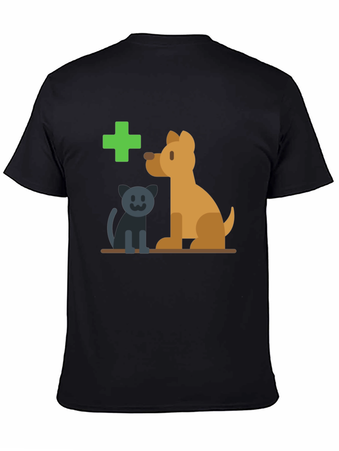 Vet Clinic Pet Graphic Tee - Black T-Shirt