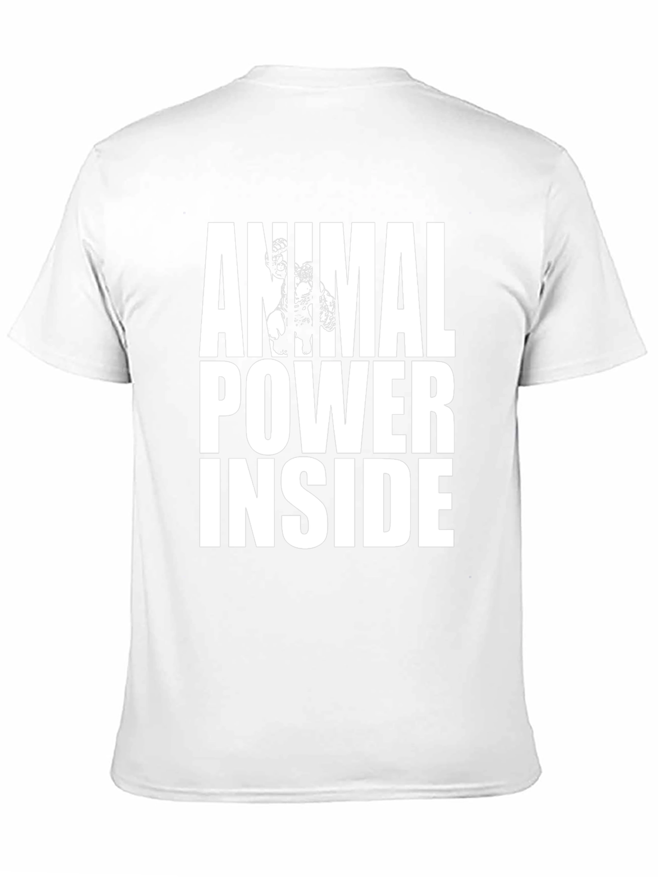 Animal Power Inside Black Graphic Tee
