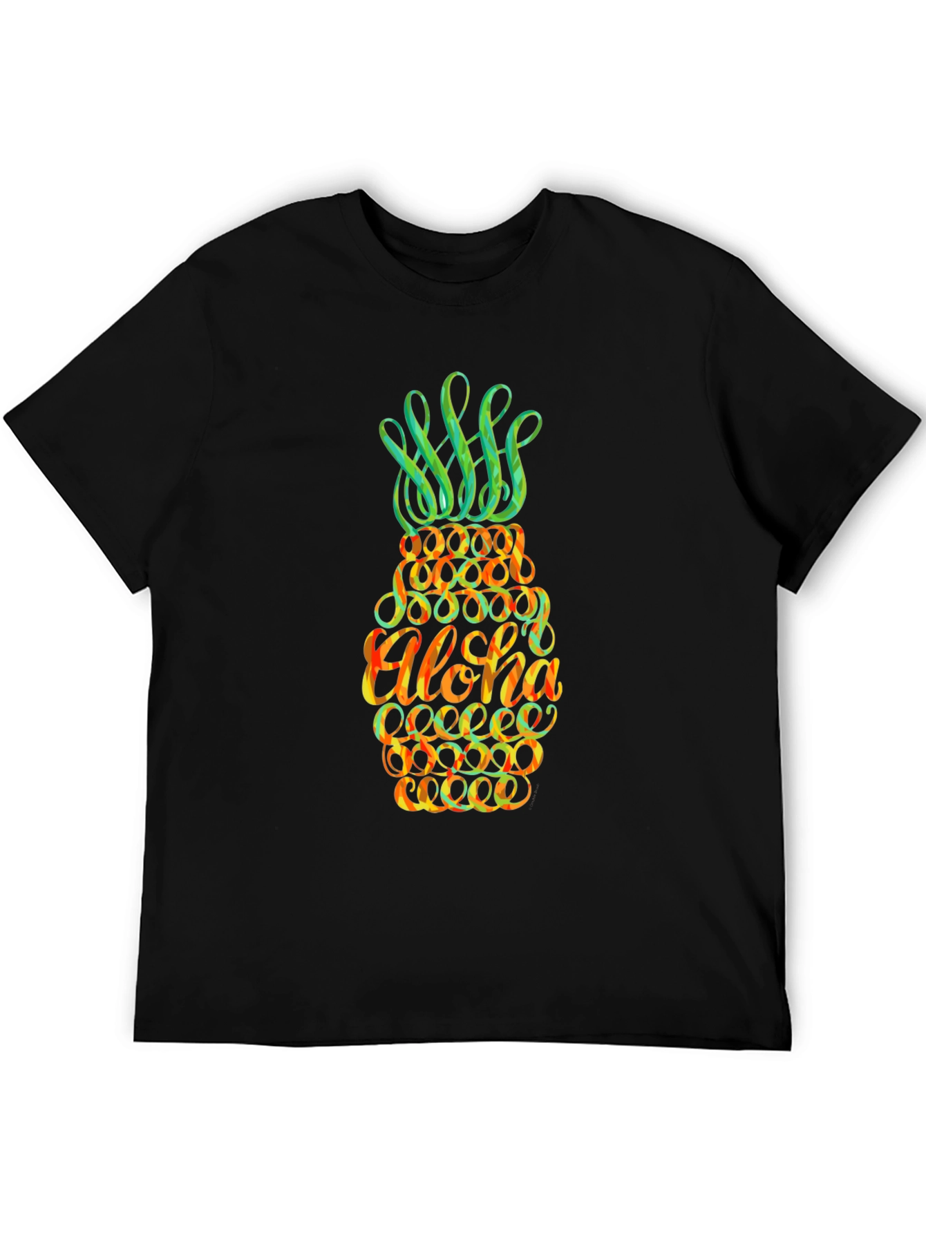 Aloha Pineapple Graphic T-Shirt - Tropical Vibe