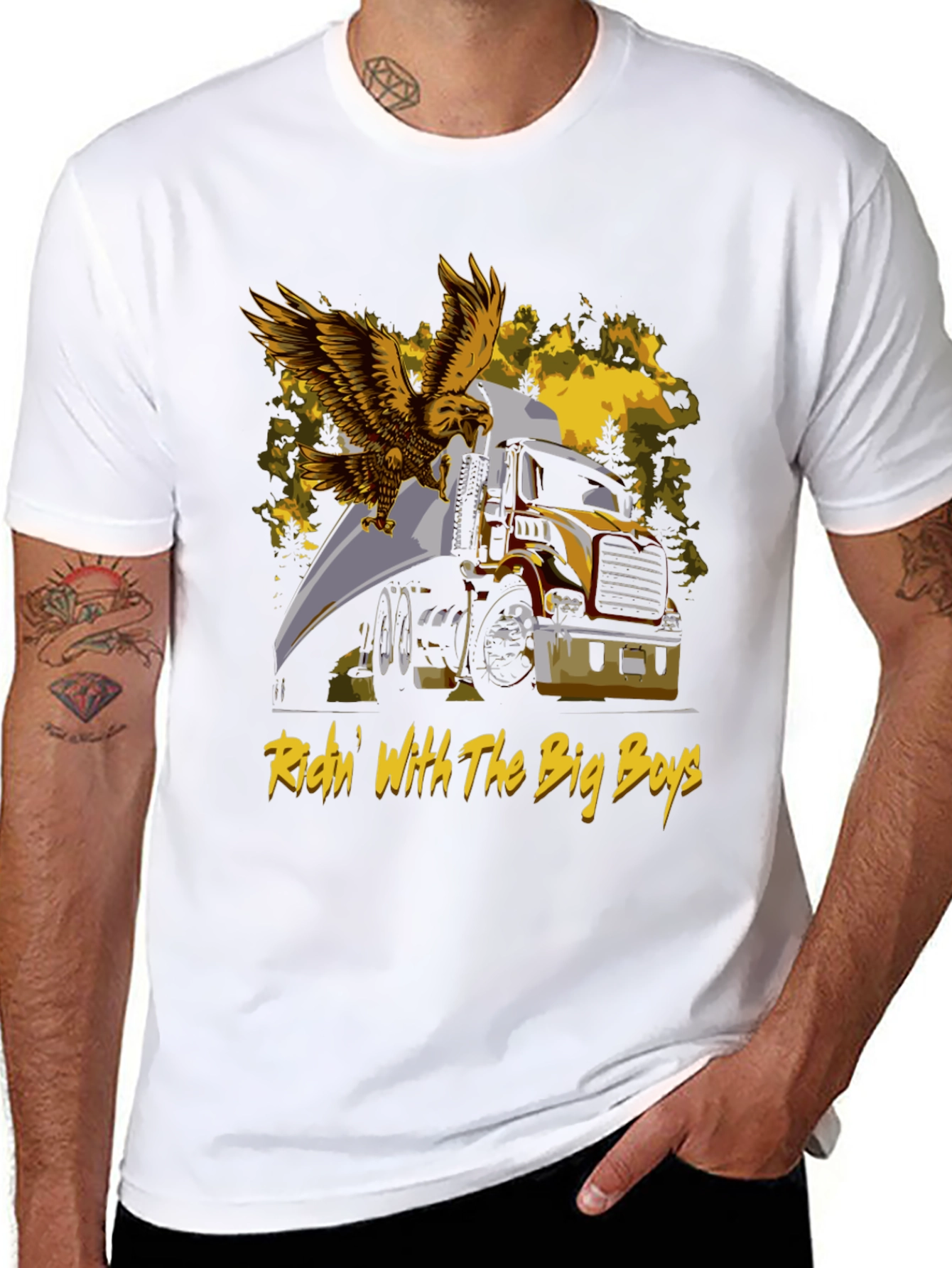 Ridin With The Big Boys Graphic Tee