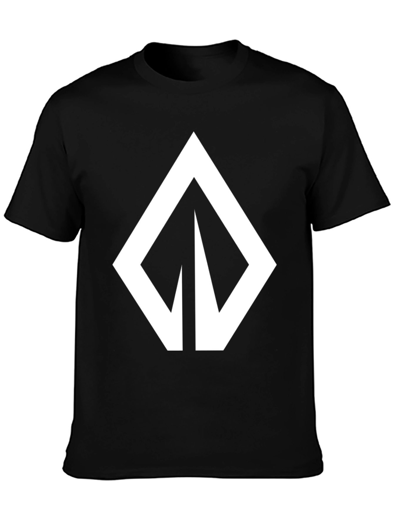Bold Graphic Tee - Modern Arrow Design Black
