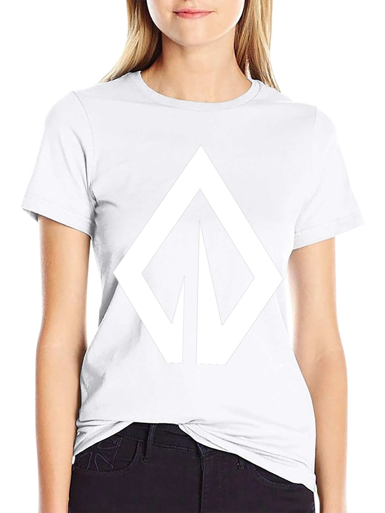 Bold Graphic Tee - Modern Arrow Design Black