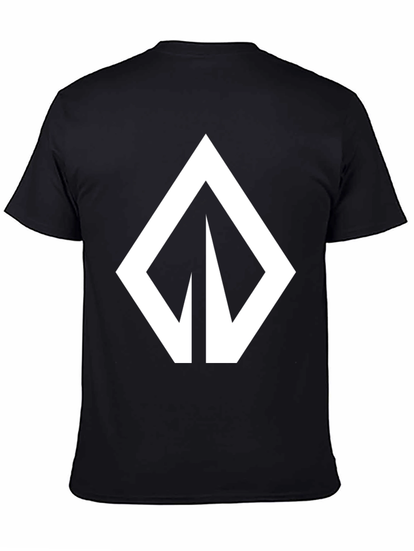 Bold Graphic Tee - Modern Arrow Design Black
