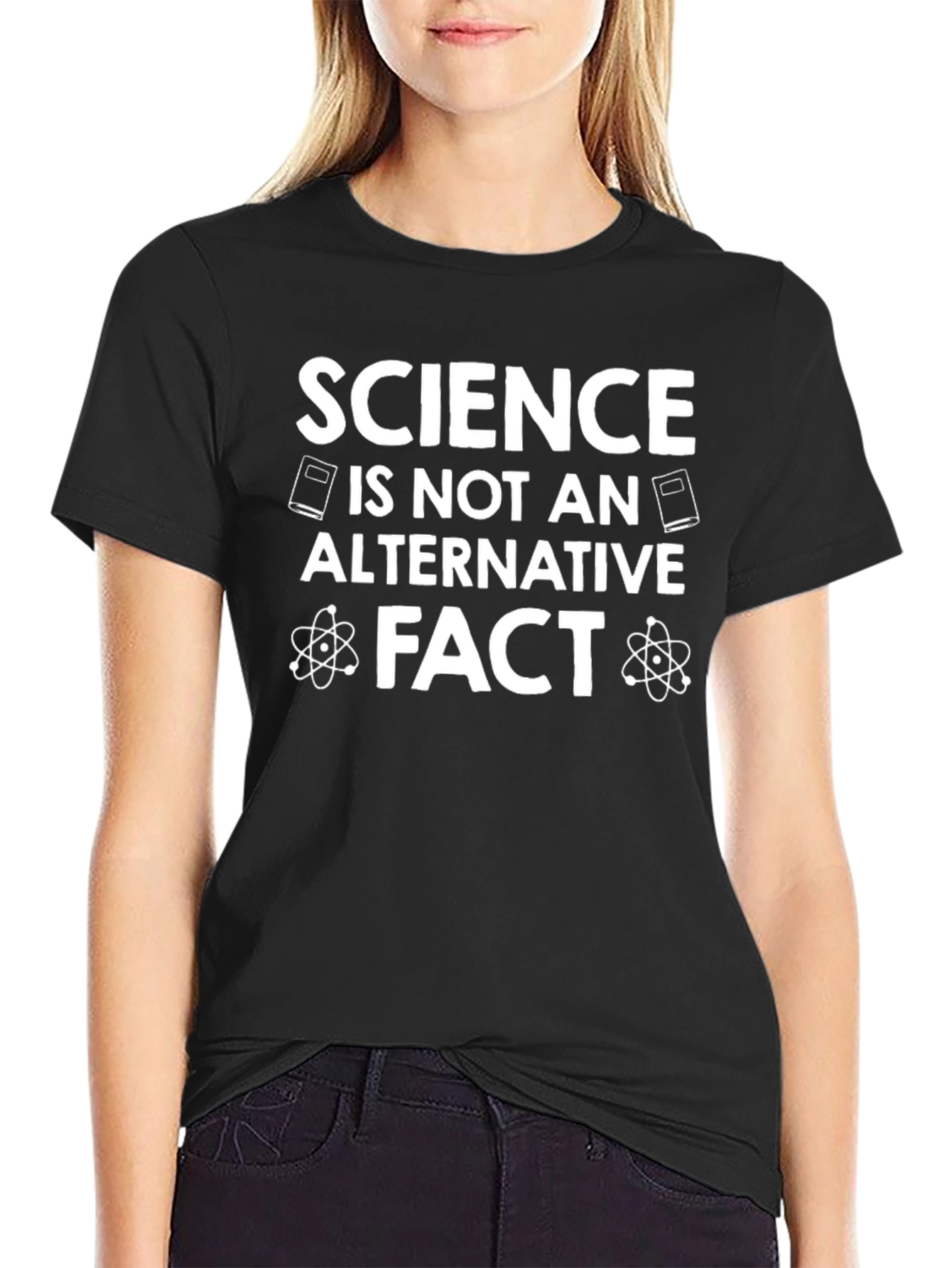 Science is Not an Alternative Fact Black T-Shirt