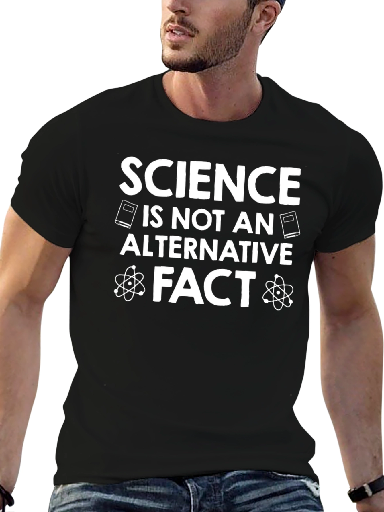 Science is Not an Alternative Fact Black T-Shirt