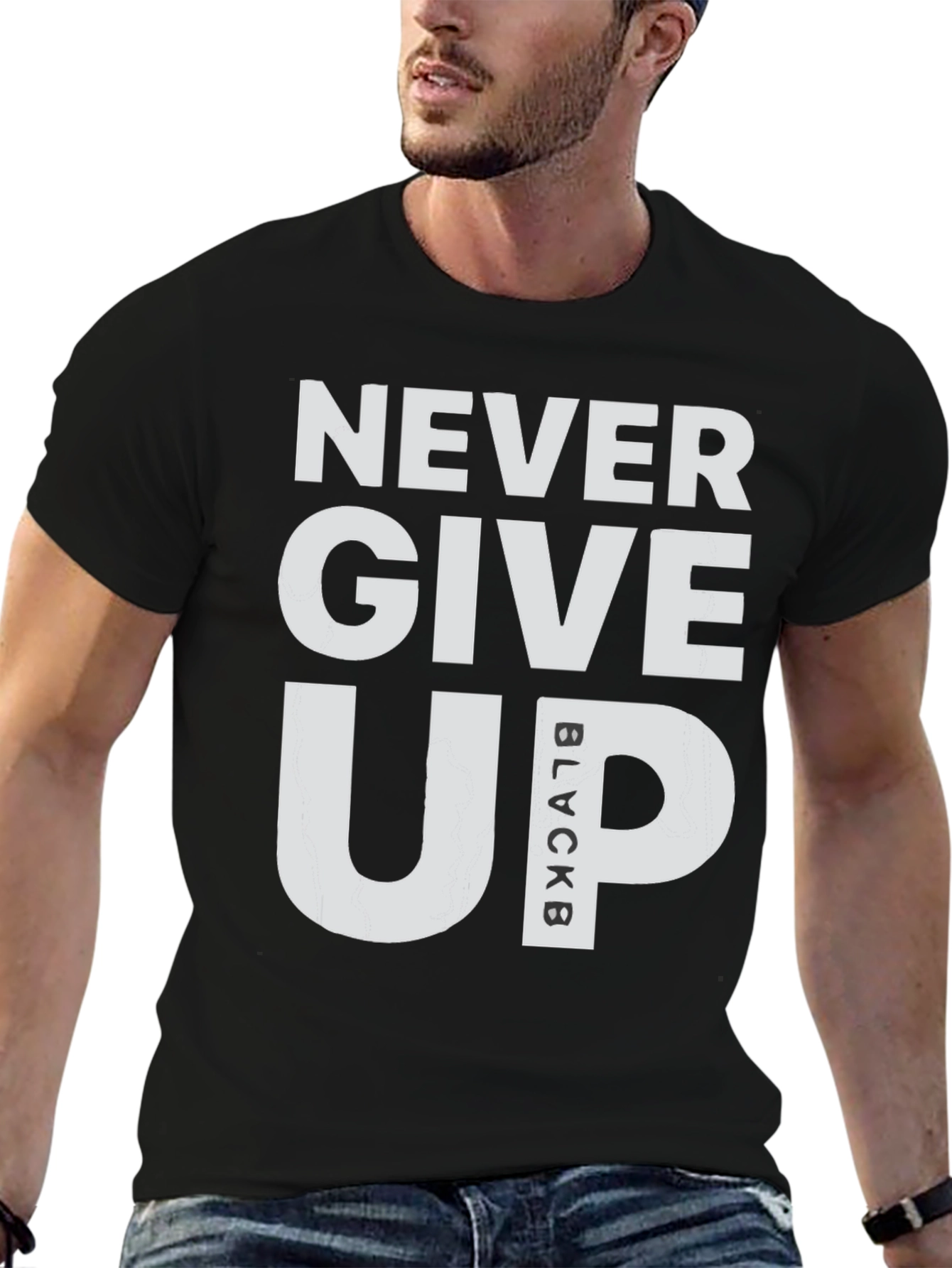 Never Give Up T-Shirt - Motivational Graphic Tee