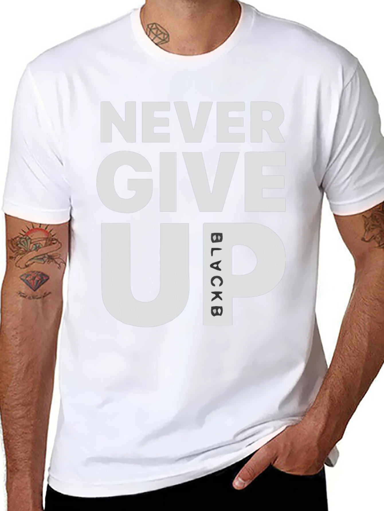 Never Give Up T-Shirt - Motivational Graphic Tee