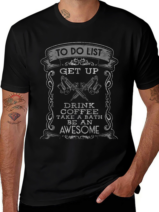 To Do List Tattoo Artist Black T-Shirt