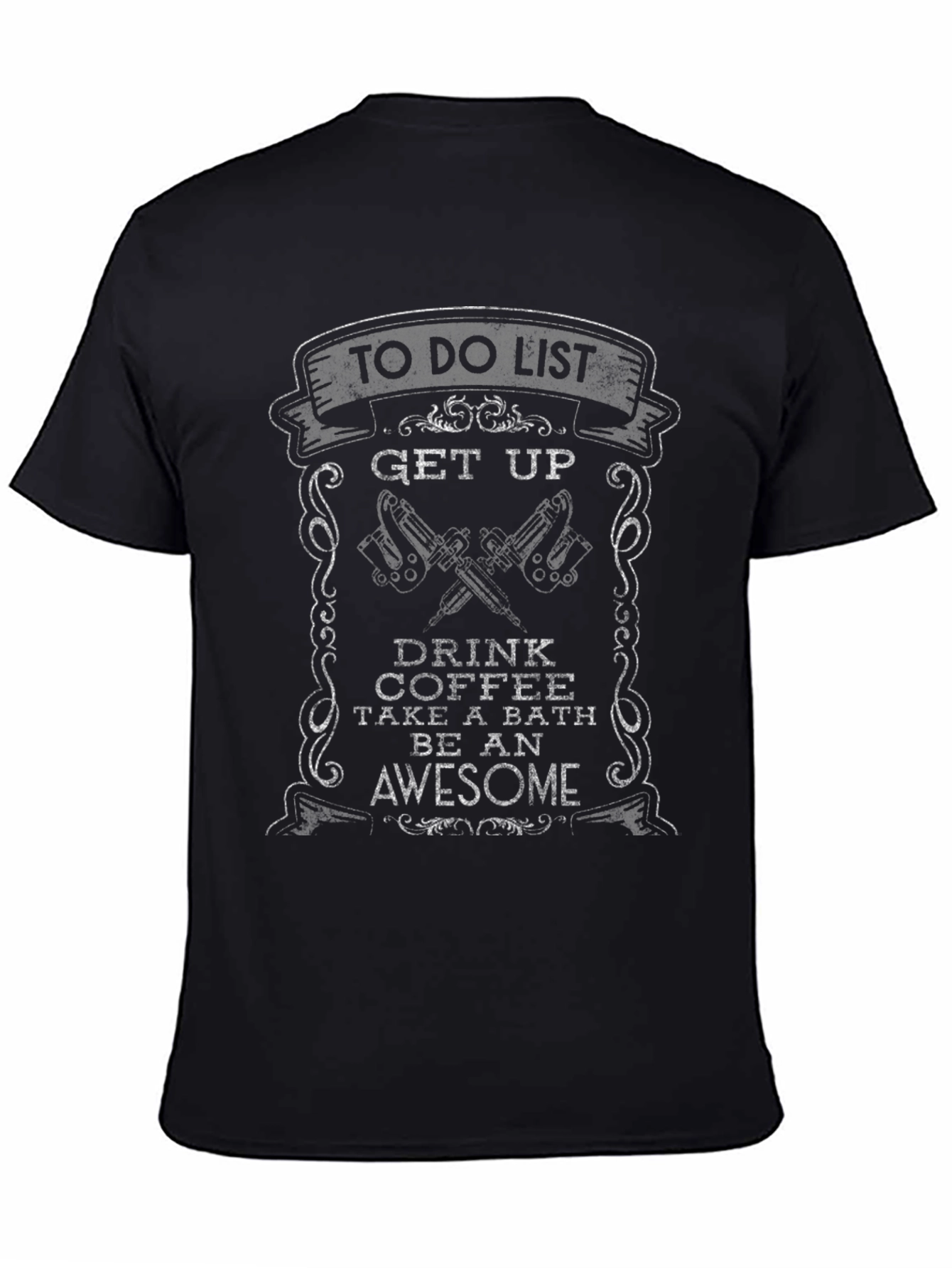 To Do List Tattoo Artist Black T-Shirt