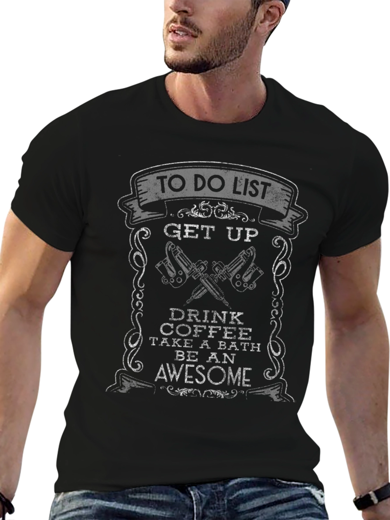 To Do List Tattoo Artist Black T-Shirt