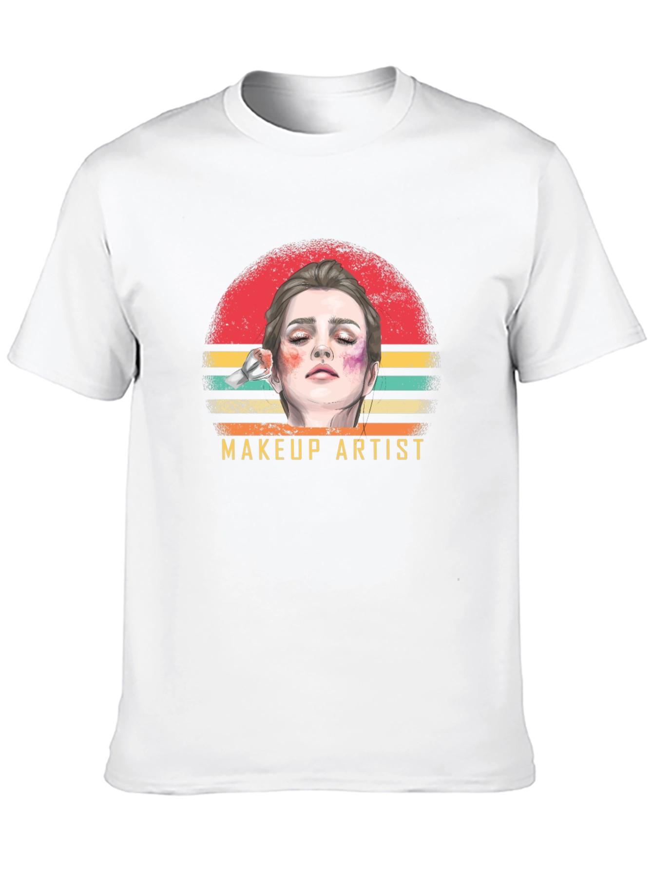Makeup Artist Graphic T-Shirt - Retro Style