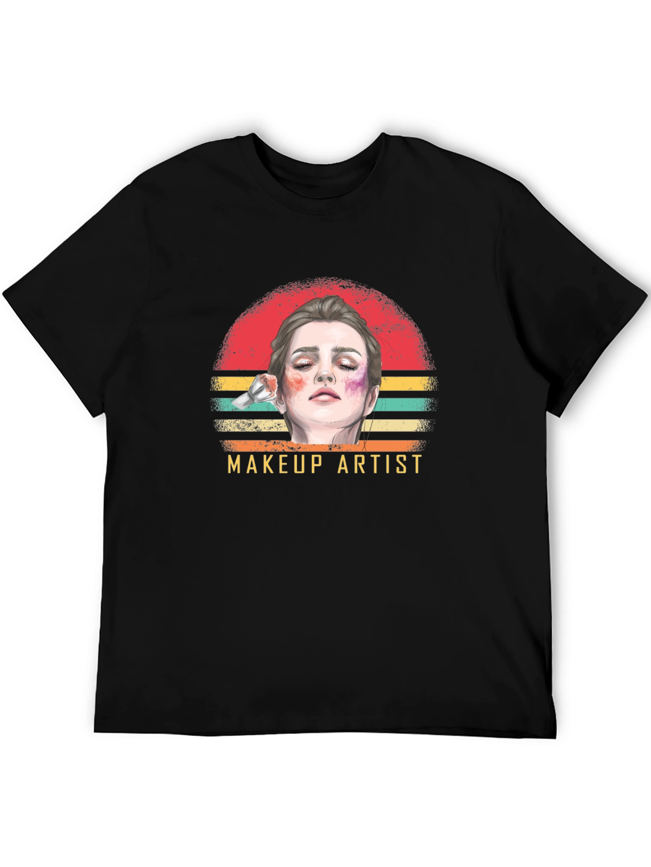 Makeup Artist Graphic T-Shirt - Retro Style