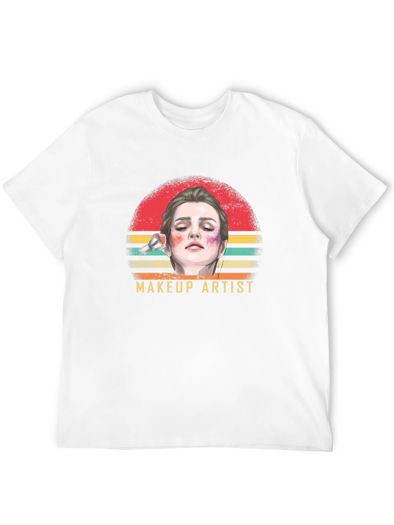 Makeup Artist Graphic T-Shirt - Retro Style