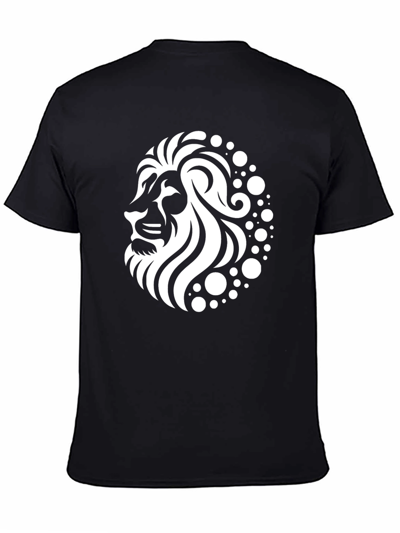 Lion Graphic T-Shirt - Black Bold Design