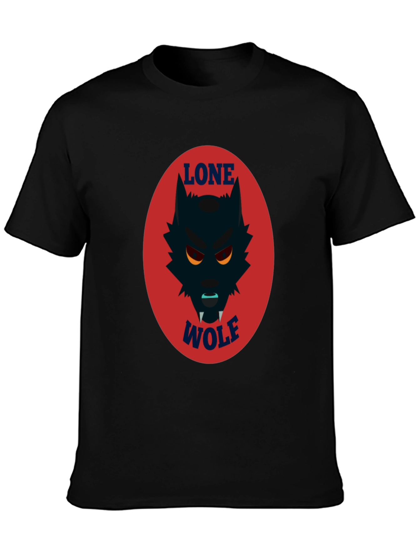 Lone Wolf Graphic Tee - Mens Black T-Shirt