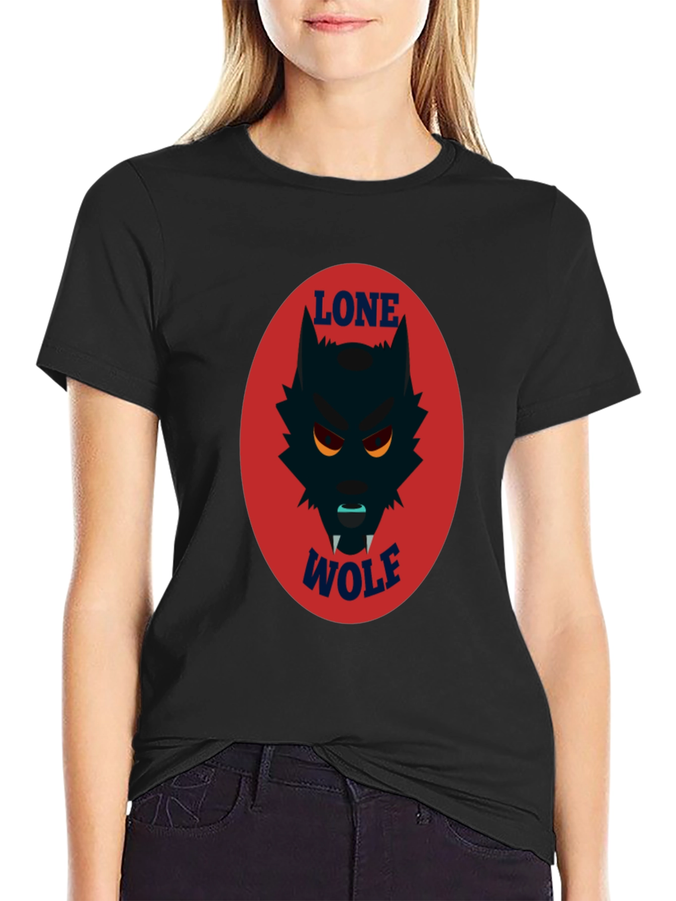 Lone Wolf Graphic Tee - Mens Black T-Shirt