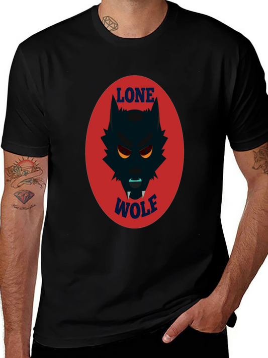 Lone Wolf Graphic Tee - Mens Black T-Shirt