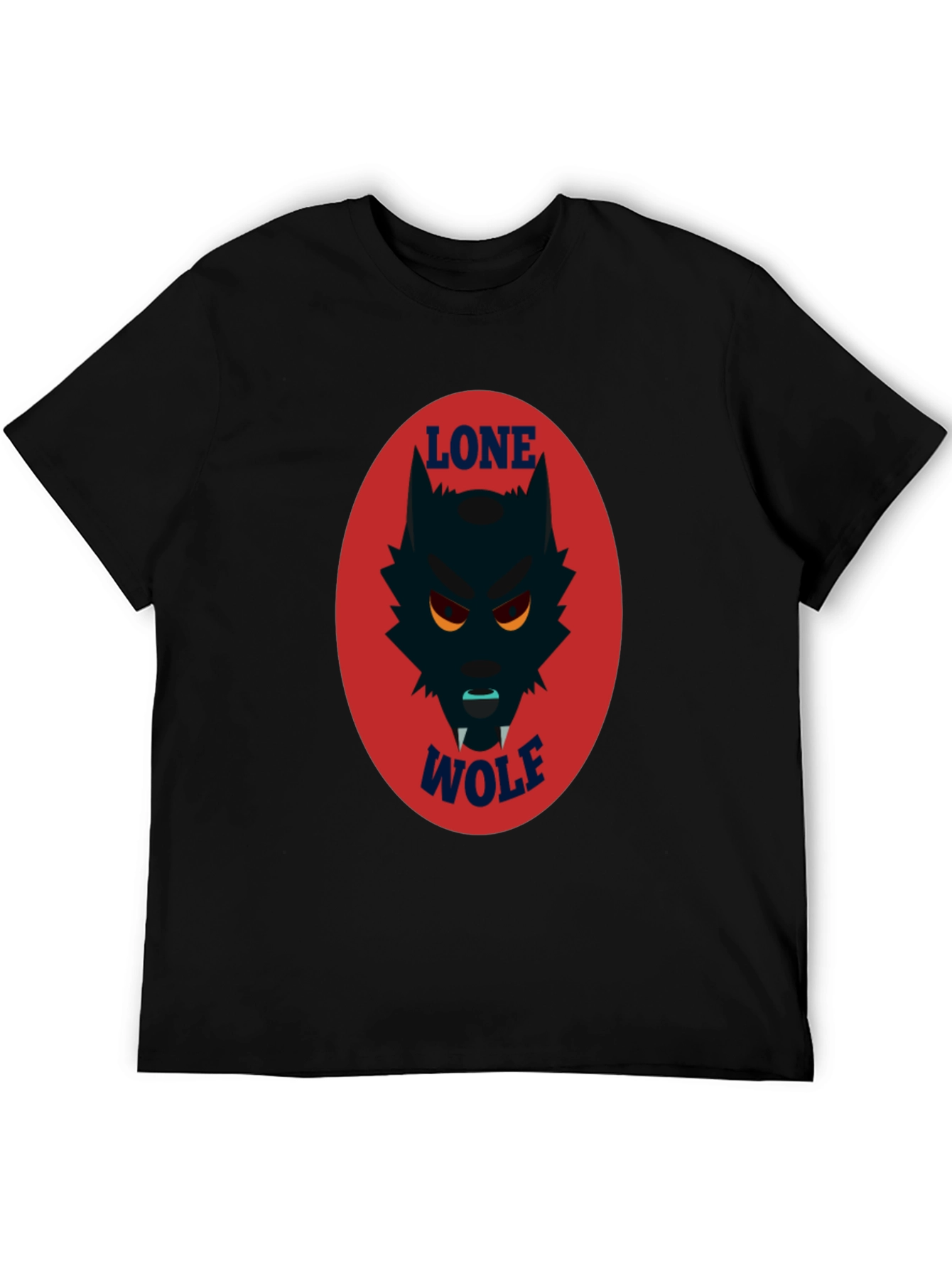 Lone Wolf Graphic Tee - Mens Black T-Shirt