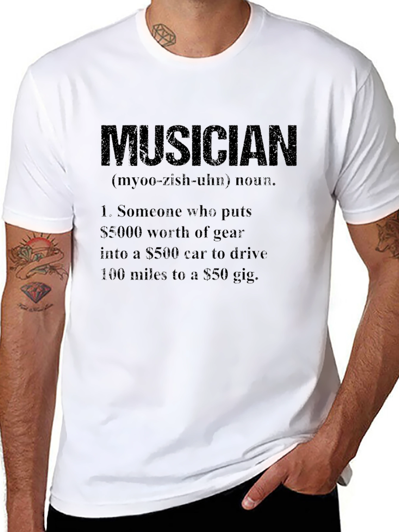 Musician Definition T-Shirt - Funny Music Lover Gift