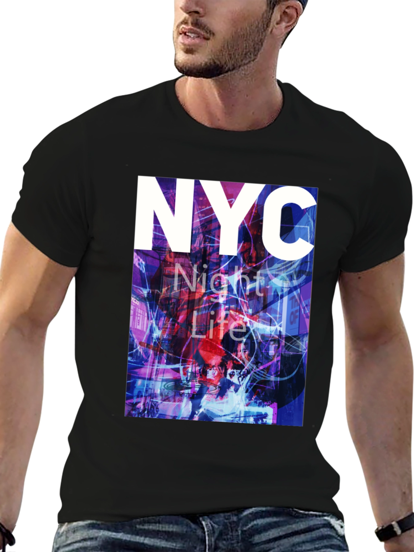 NYC Night Life Graphic Tee - Urban Style