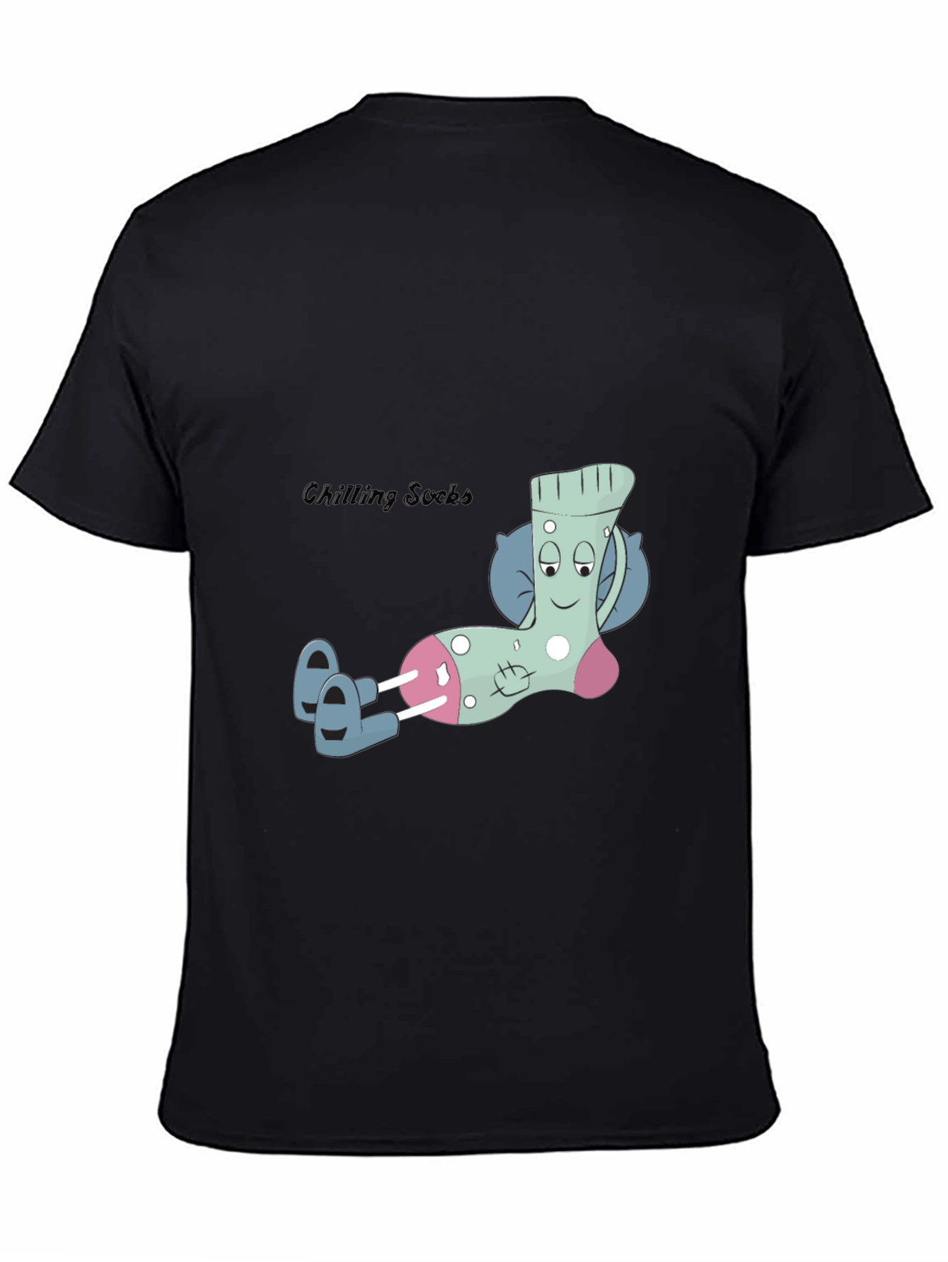 Relaxing Sock Graphic Tee - Cool & Comfortable