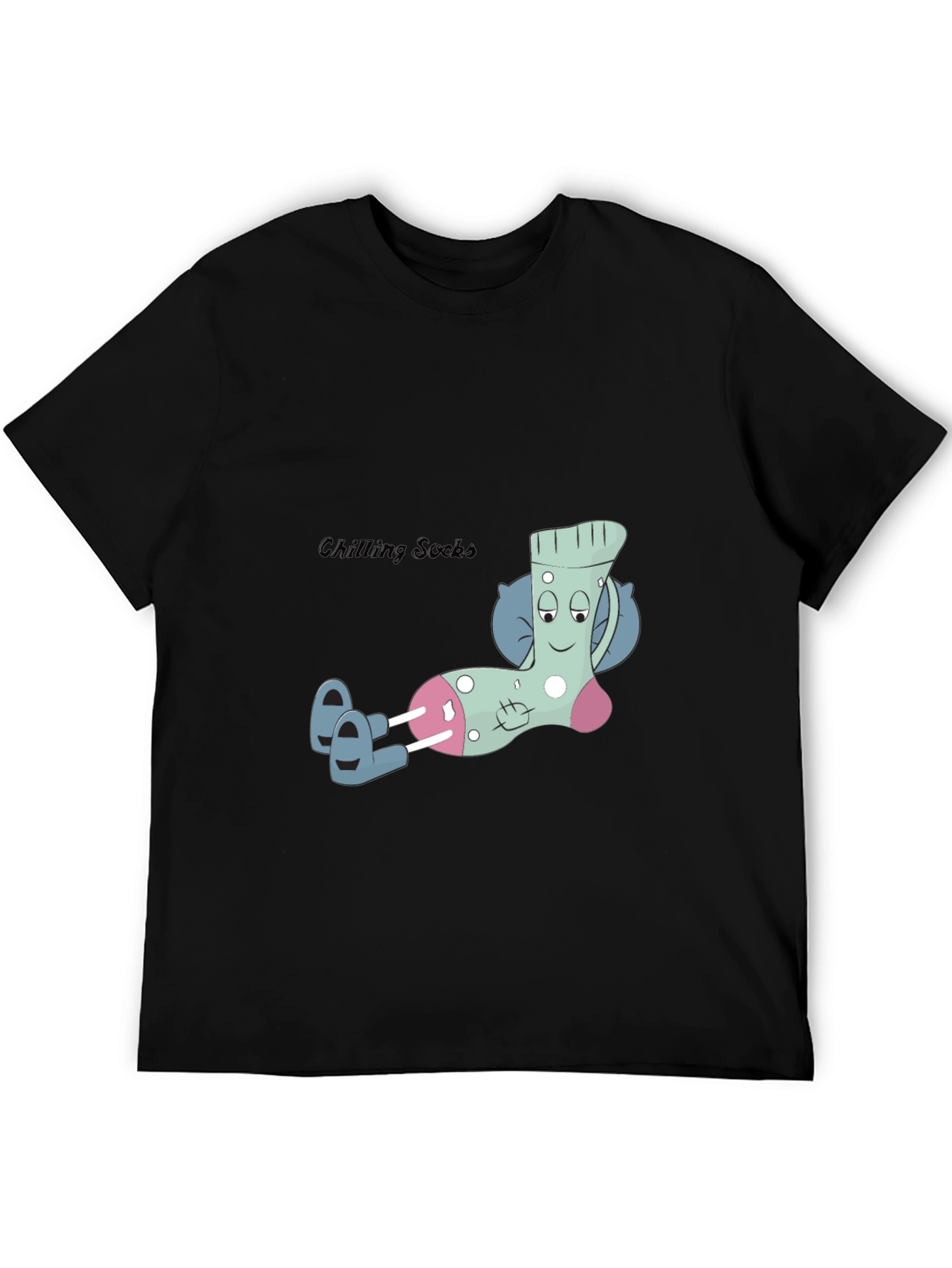 Relaxing Sock Graphic Tee - Cool & Comfortable