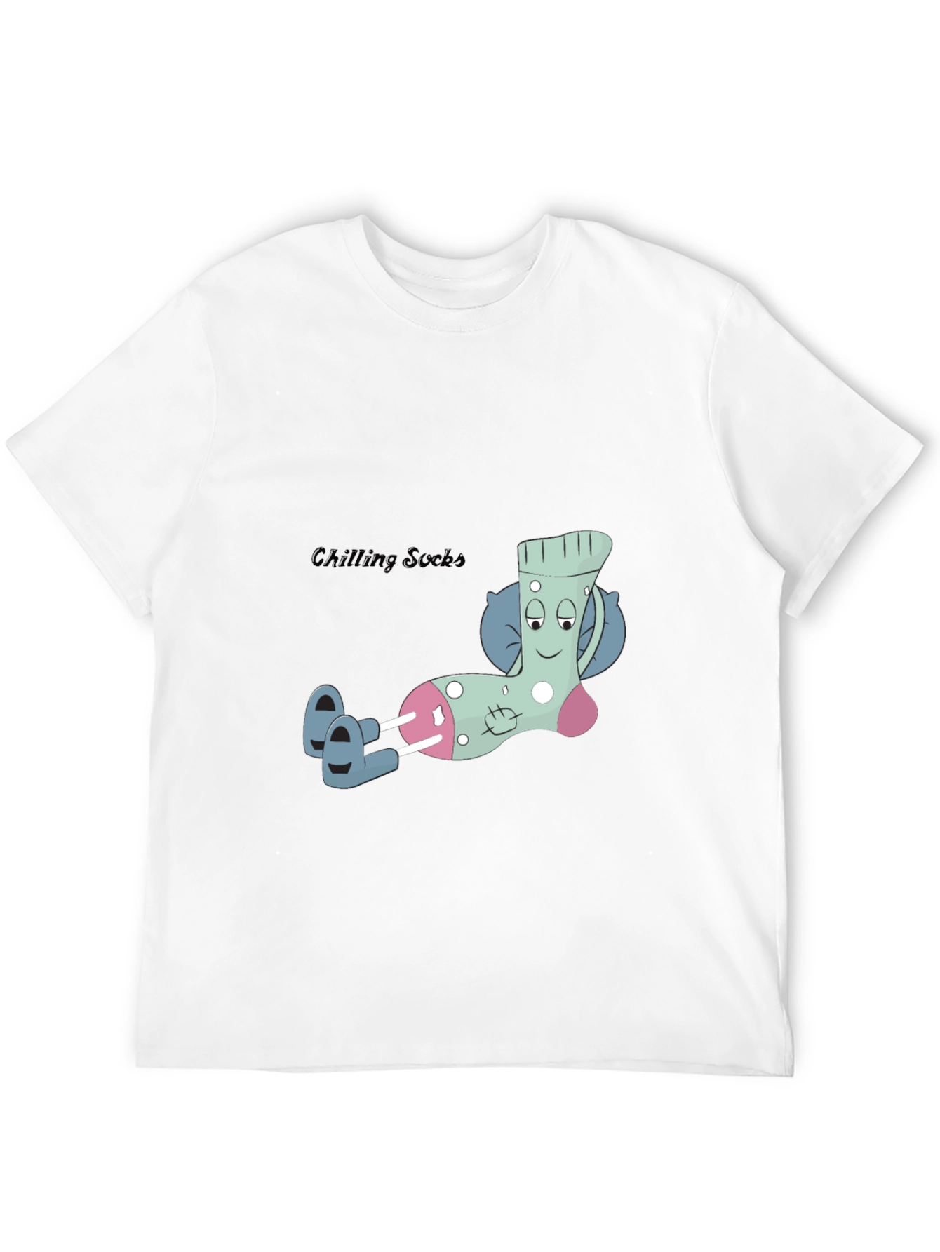 Relaxing Sock Graphic Tee - Cool & Comfortable