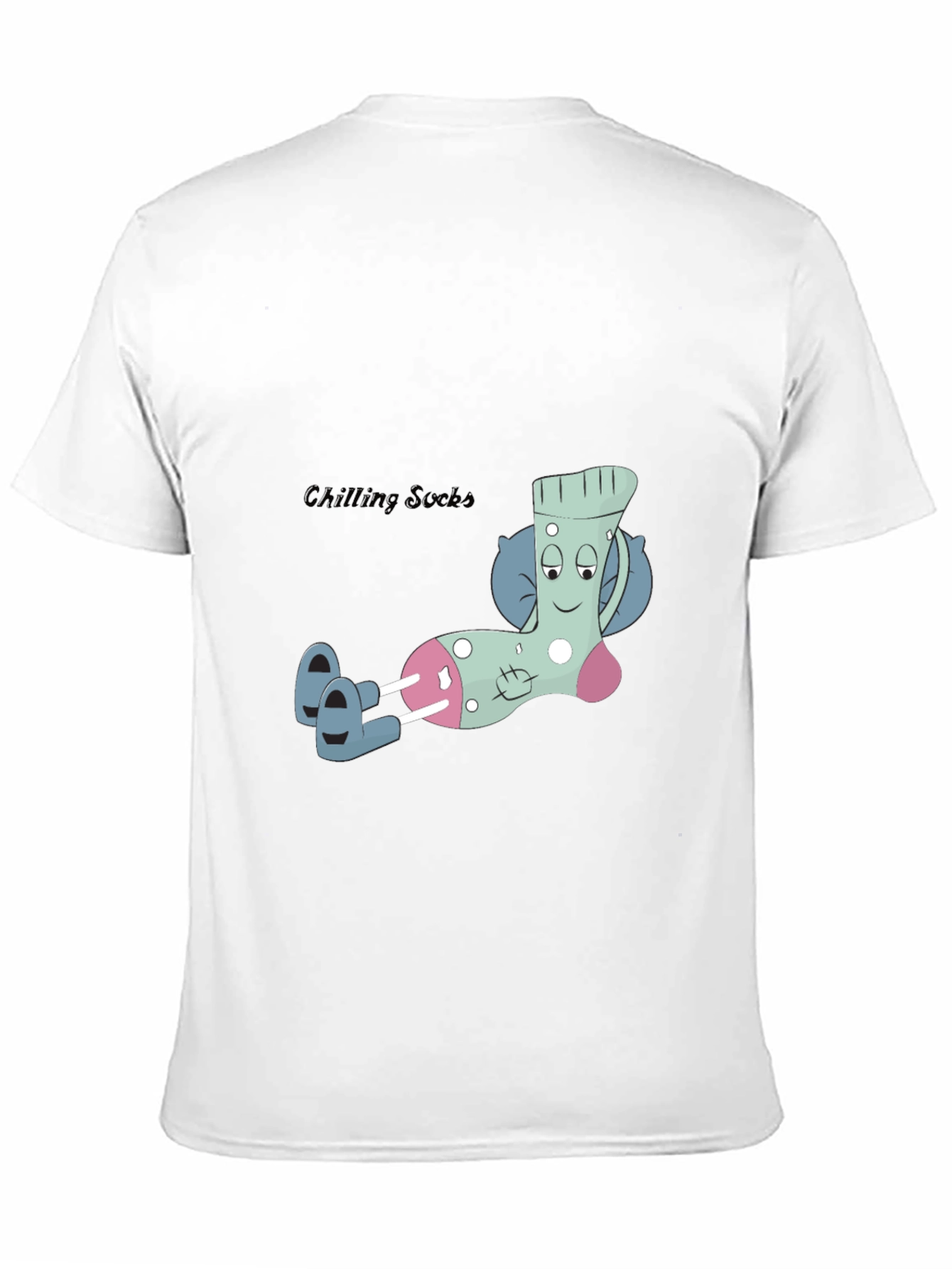 Relaxing Sock Graphic Tee - Cool & Comfortable
