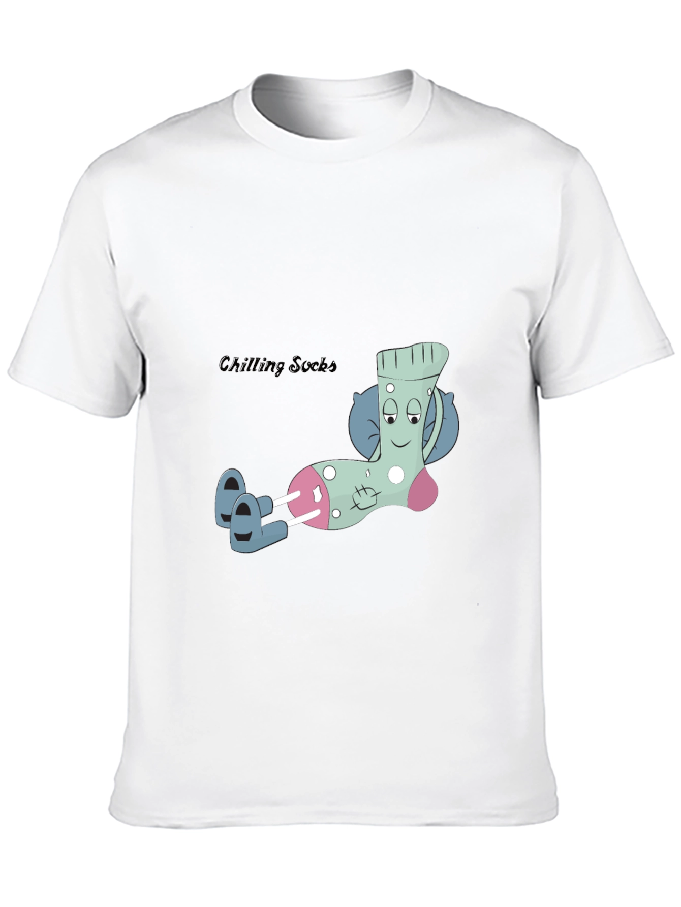 Relaxing Sock Graphic Tee - Cool & Comfortable