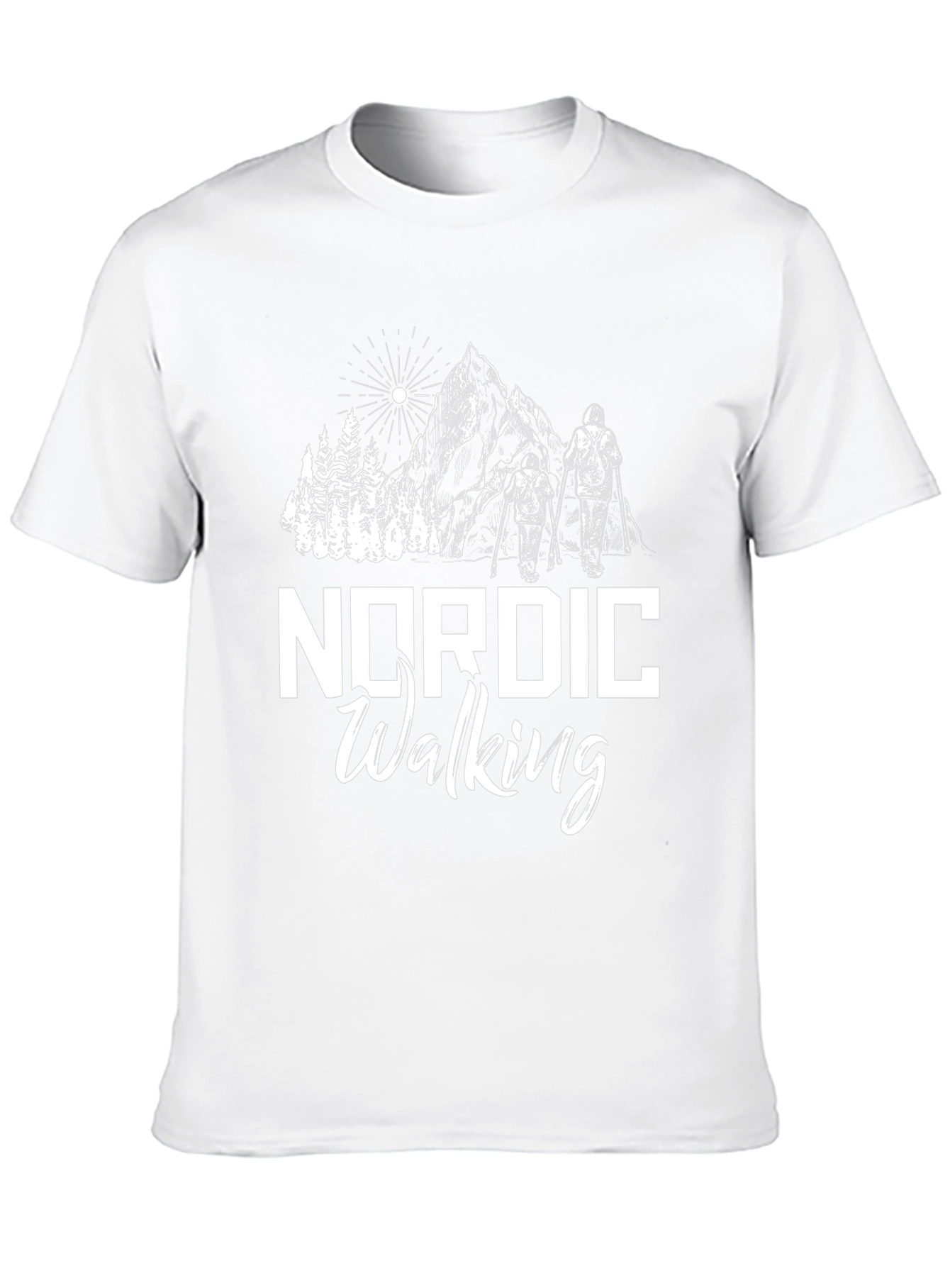 Nordic Walking Graphic T-Shirt - Outdoor Adventure